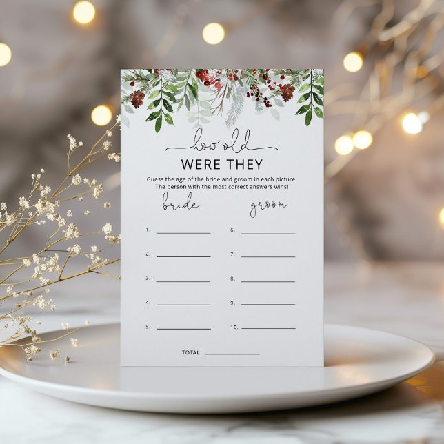 À feuillage persistant Quel âge avaient-ils la nup (Créateur téléchargé)