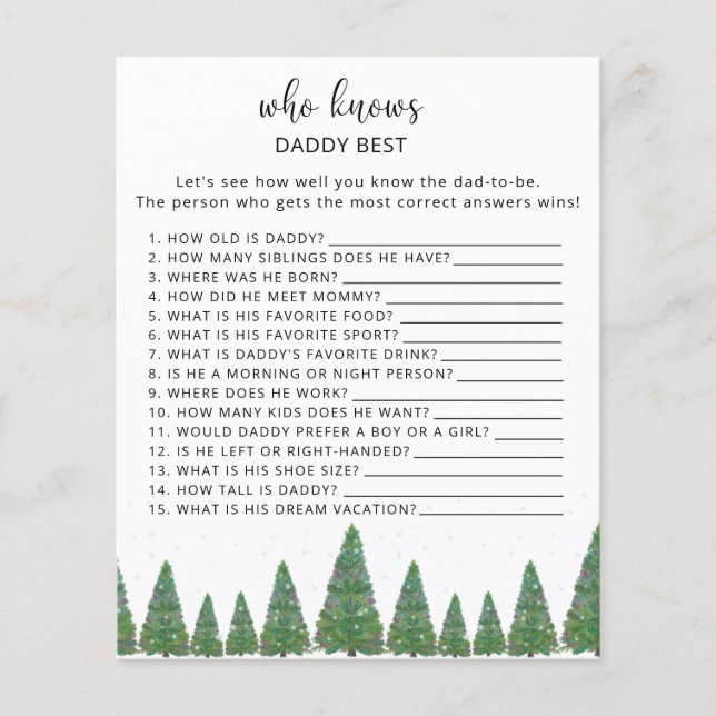 À feuillage persistant Qui connaît le meilleur jeu (Devant)