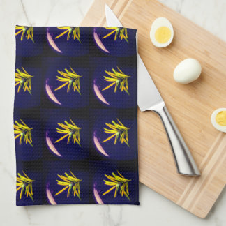 À feuillage persistant sur Blue Motif Serviettes d