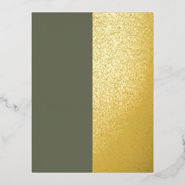 À Feuilles D'aluminium Carte postale d'invitation Luxe en Mousse et Feuil (Recto)