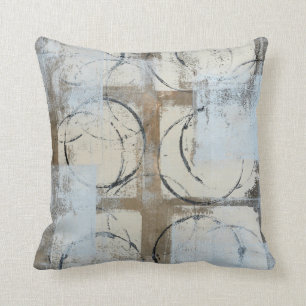"A fondu" le brun et le coussin gris d'art