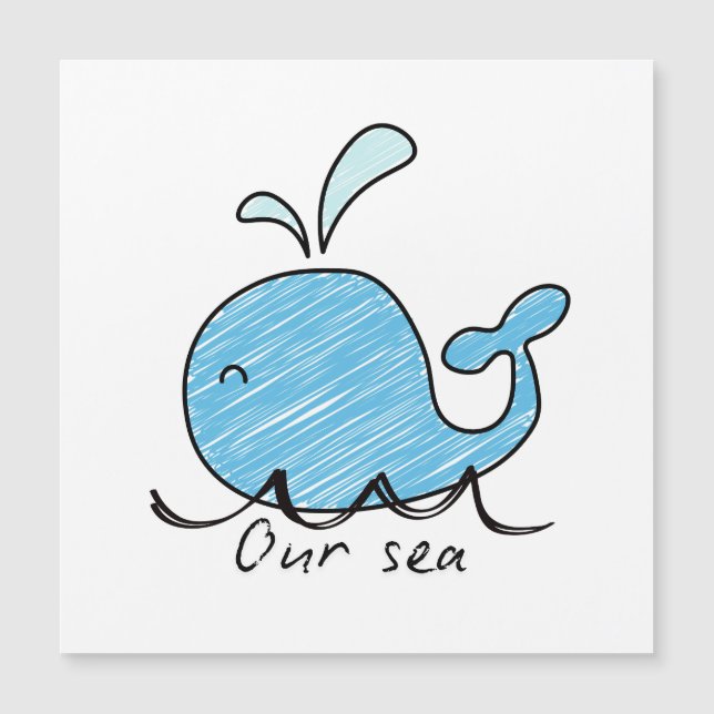 A FRIENDLY WHALE IN HIS SEA (Devant)