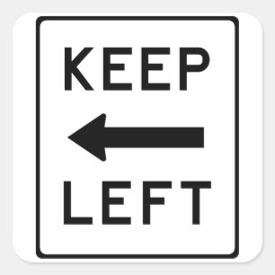 À gauche : Sticker politique démocratique