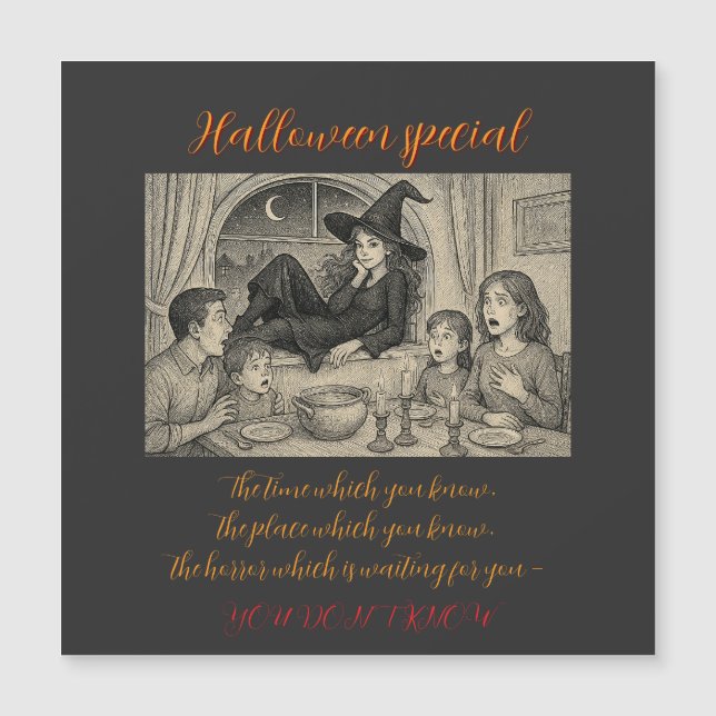 À Halloween, accueillez les sorcières ! (Devant)