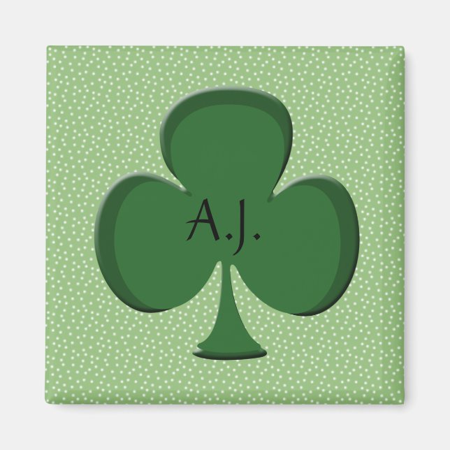 A.J. Shamrock Mon nom Magnet (Devant)