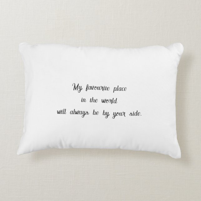 À jamais amoureux - Coussin de mariage pour la Sai (Dos)