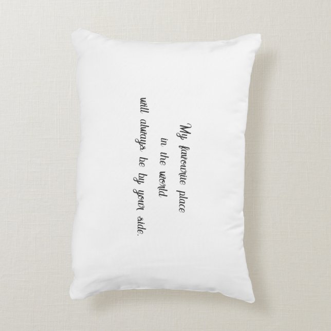 À jamais amoureux - Coussin de mariage pour la Sai (Dos(Vertical))