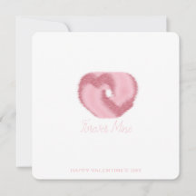 À jamais mien - Carte de Saint-Valentin rose minim
