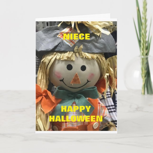 **À JEUNE NIÈCE** À CARTE D'HALLOWEEN (Devant)
