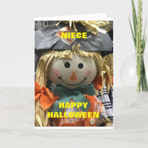 **À JEUNE NIÈCE** À CARTE D'HALLOWEEN