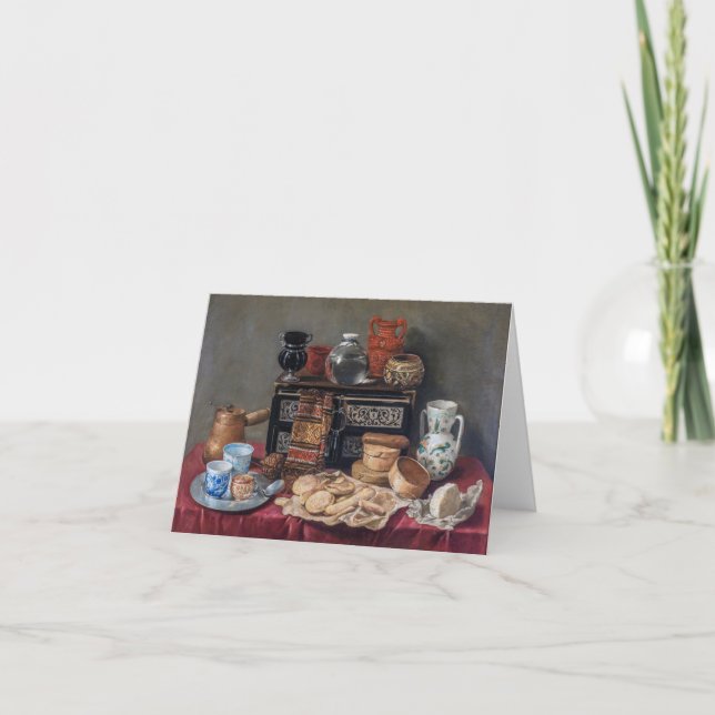 A Kitchen Tableau : Bowl, Cup & Pread Still Life (Devant)