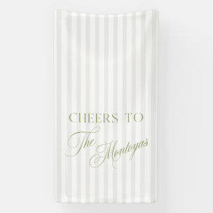 À la bannière de mariage vert sauge et beige !