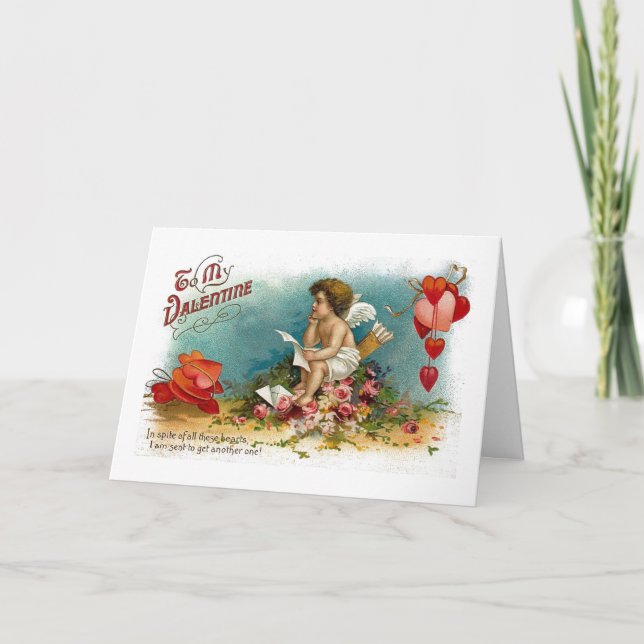 À la carte de la Saint-Valentin pour mari (Devant)