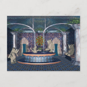 À la carte postale de spa de rhinocéros