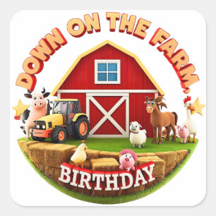 À la ferme - Stickers Merci mignon