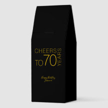 À la fête pour 70 ans Élégant Anniversaire Black G