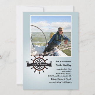 À la Helm Nautical Photo Invitation