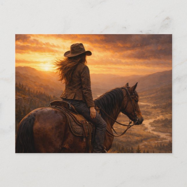 À la lumière | Art équestre | Carte postale (Devant)