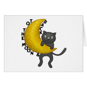 À la lune et au chat arrière de Kitty