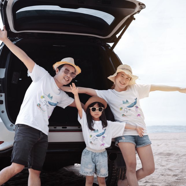 À La Mer Nous Allons T-Shirt (Celebrate a special trip to the ocean with these fun, "To the sea we go" t-shirts! )