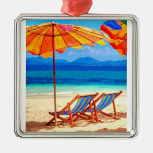 "À LA PLAGE" ORNEMENT DE NOËL
