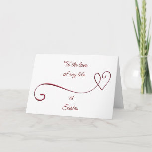À "L'AMOUR DE MA VIE" à la carte "PÂQUES"