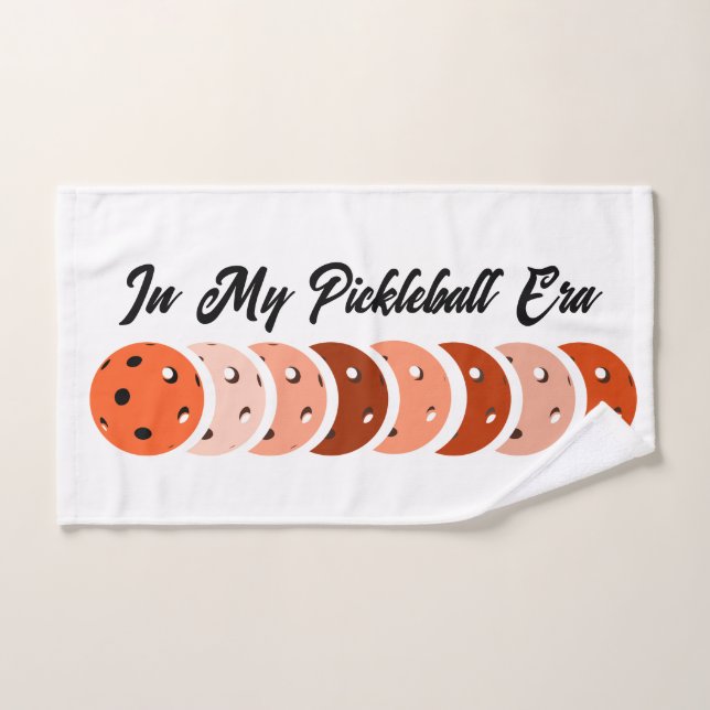 À l'ère de mon Pickleball - Orange Vibes Design (Serviette à main)