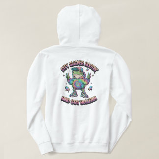 À l'extérieur, je hurle : Sweat à capuche court Gr