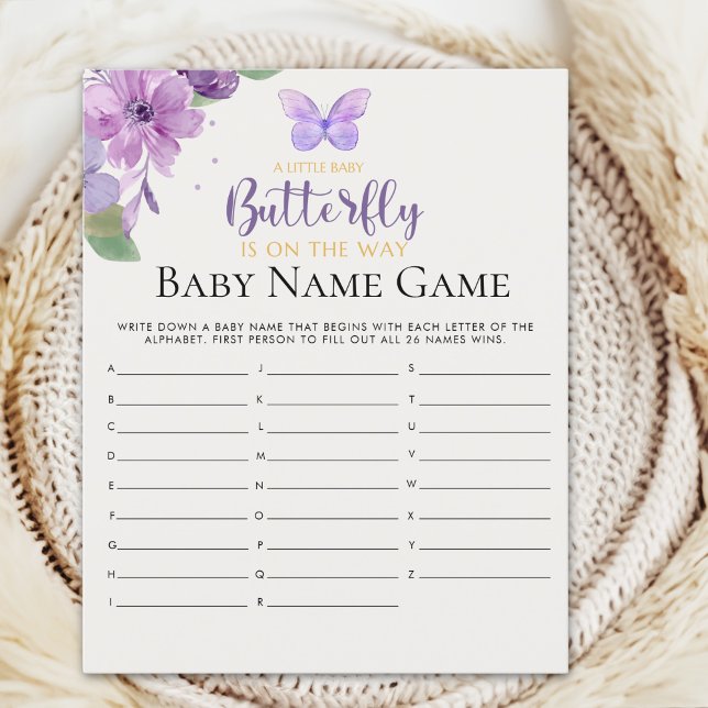 A Little Baby Butterfly is on The Way Baby shower (Créateur téléchargé)