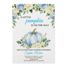 A Little Pumpkin” Baby Shower Invitation