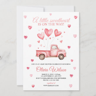 A Little Sweetheart Baby Shower Invitation