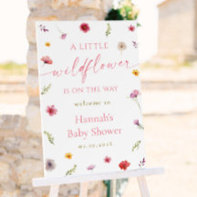A Little Wildflower Baby Shower Welcome