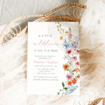 A Little Wildflower Is On The Way Invitation