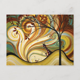 À l'Ouest, conception originale pour carte postale