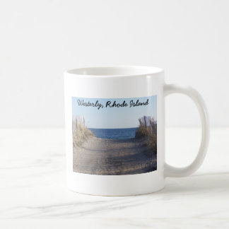 À l'ouest, tasse de café d'Île de Rhode