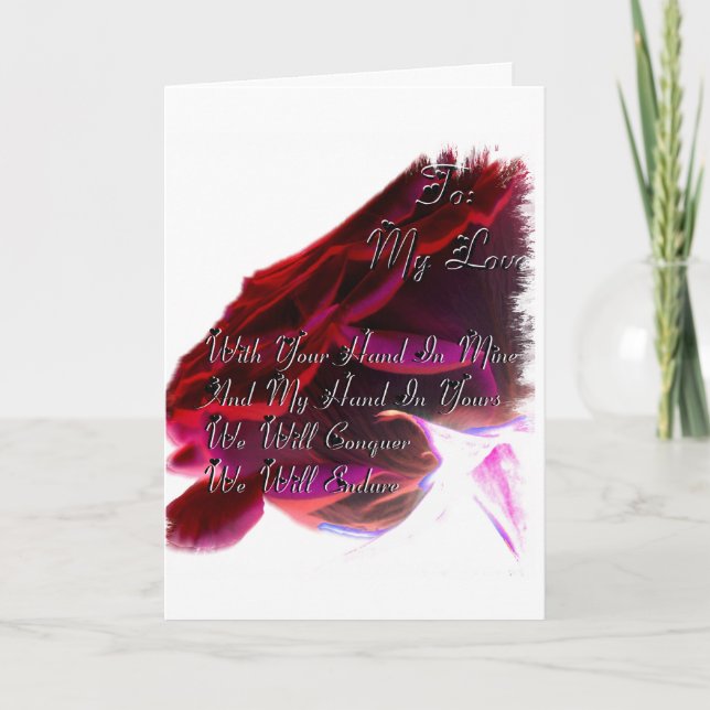 À ma carte de voeux d'amour (Devant)