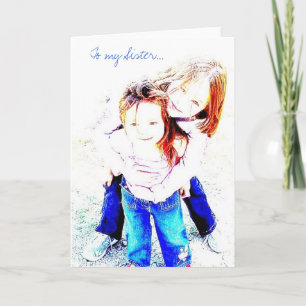 À ma carte de voeux de soeur