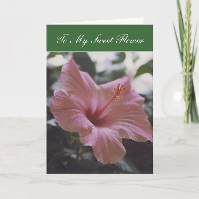 À ma douce fleur - carte (V jour) (Devant)