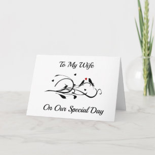 À MA **FEMME** JOYEUX ANNIVERSAIRE AVEC CARTE D'AM