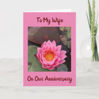 À MA **FEMME** SUR **NOTRE CARTE D'ANNIVERSAIRE**