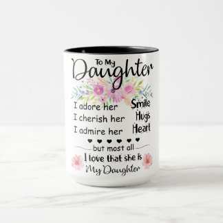 À Ma Fille, Fille Café Mug Meilleur Cadeau