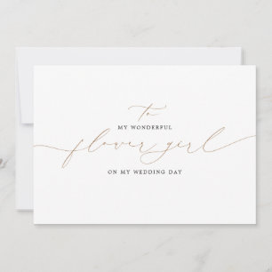 À ma Fille Fleur le jour de mon mariage élégant