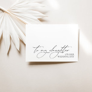 "À ma fille le jour de son mariage" Carte de messa