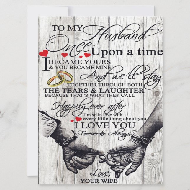 À Ma Lettre De Mari, Citations D'Amour Cadeau (Devant)