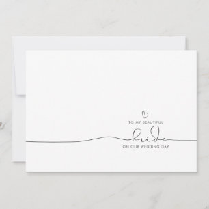 À Ma Mariée Le Jour De Mariage Mignonne Message