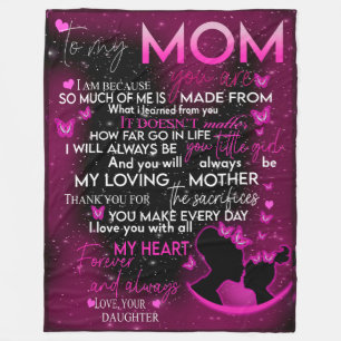 à ma mère couverture de fille, couverture pour mam