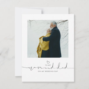 À ma mère et à mon père lors de mon mariage Messag