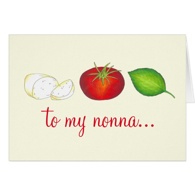 À ma Nonna italienne Mozzarella Tomato Basil (Devant horizontal)
