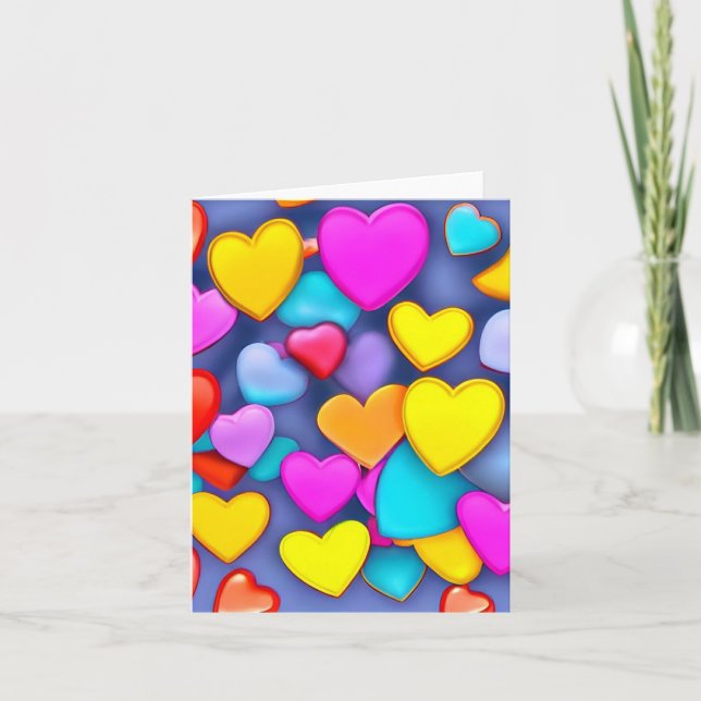 À ma Saint Valentin... Carte de vacances (Devant)