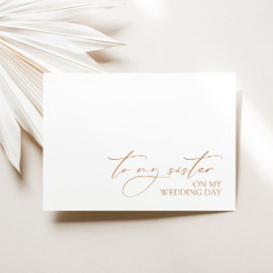 "À ma soeur le jour de mon mariage" Message Mariag